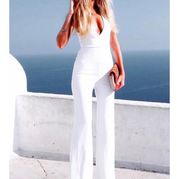 Lulus Pants - Lulu's Thinking Outloud Jumpsuit - XL